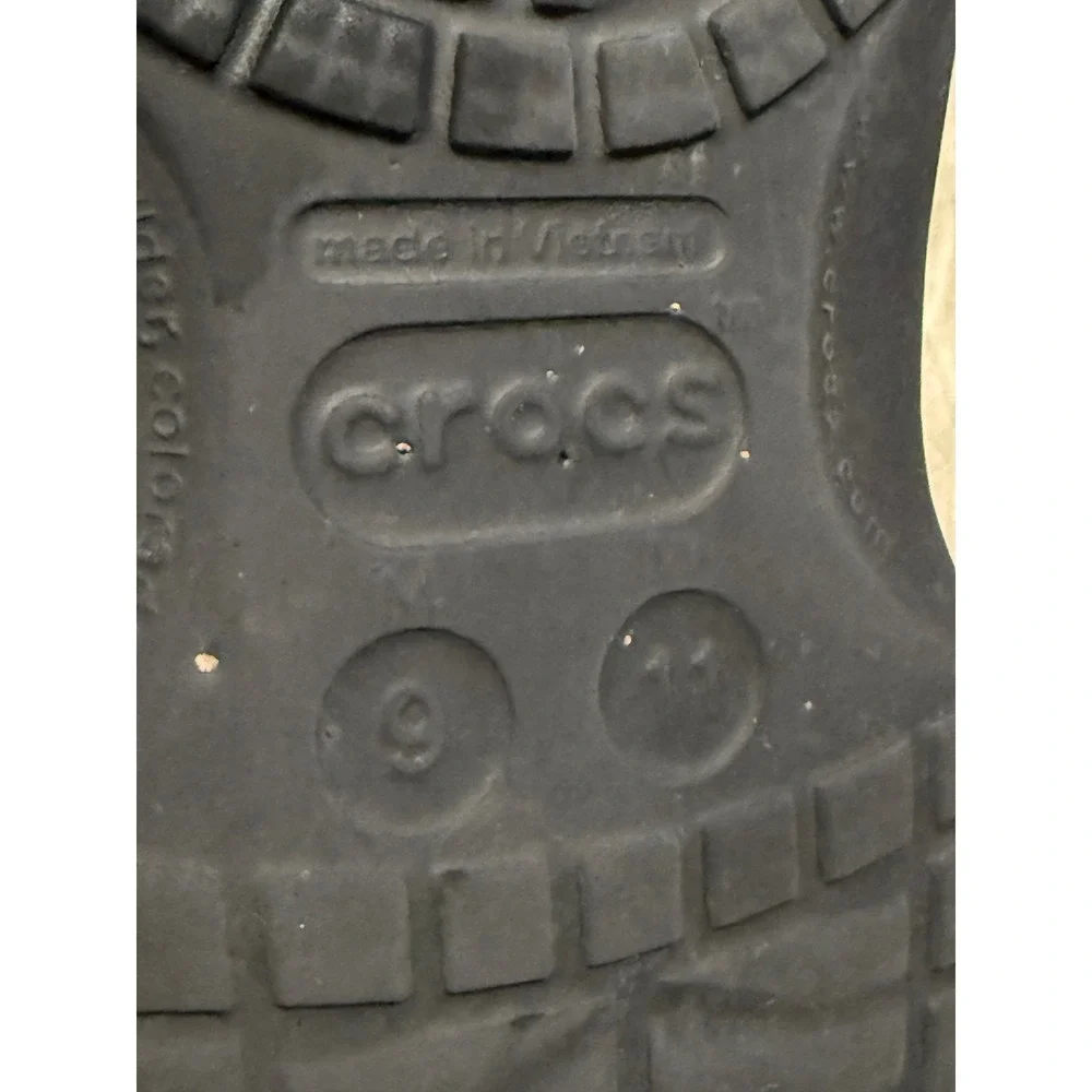 Crocs Baya Clog Mens 9 Womens 11 Black Slip On Comfort Sandal Water Shoe